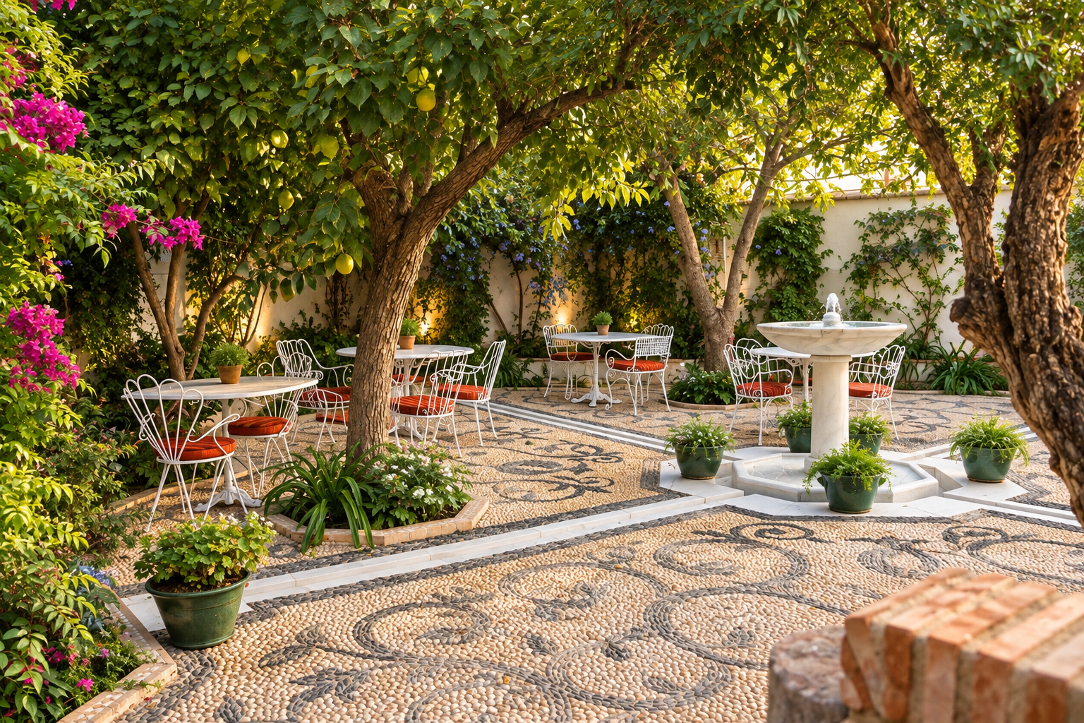 Enlace al proyecto Hotel Yanguas Názari Palace, El Jardín del Carmen, en GRANADA, paisajismo por Ignacio Mauror.